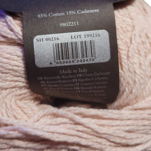 Rowan Cotton Cashmere Yarn in Pearly Pink - Picture 3 of 5